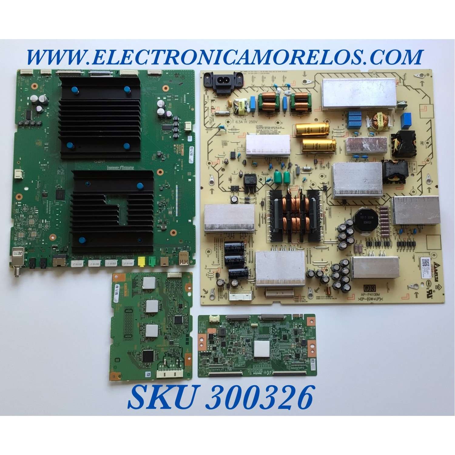 KIT DE TARJETAS PARA TV SONY 4K·UHD·HDR / MAIN A5011882A 098 / 1-003-688-11 / 1-003-688-21 / T-CON 3KKDK3010 / 1-006-266-11 / LED DRIVER A5016211A / 1-004-243-22 / 1-004-242-22 / FUENTE 100610922 / 2955064304 / PANEL YDAF075DNN01 / MODELO XBR-75X950H - Imagen 1